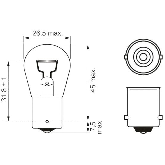 Bosch BA15s 24V 21W (1987302501) - зображення 1