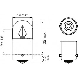   Bosch BA15s 24V 5W (1987302510)