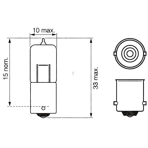 Bosch BA9s 12V 20W (1987302233) - зображення 1