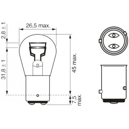   Bosch BAZ15d 12V 21/4W (1987302215)