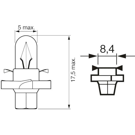 Bosch BX8,4d 12V 1,12W (1987302243) - зображення 1