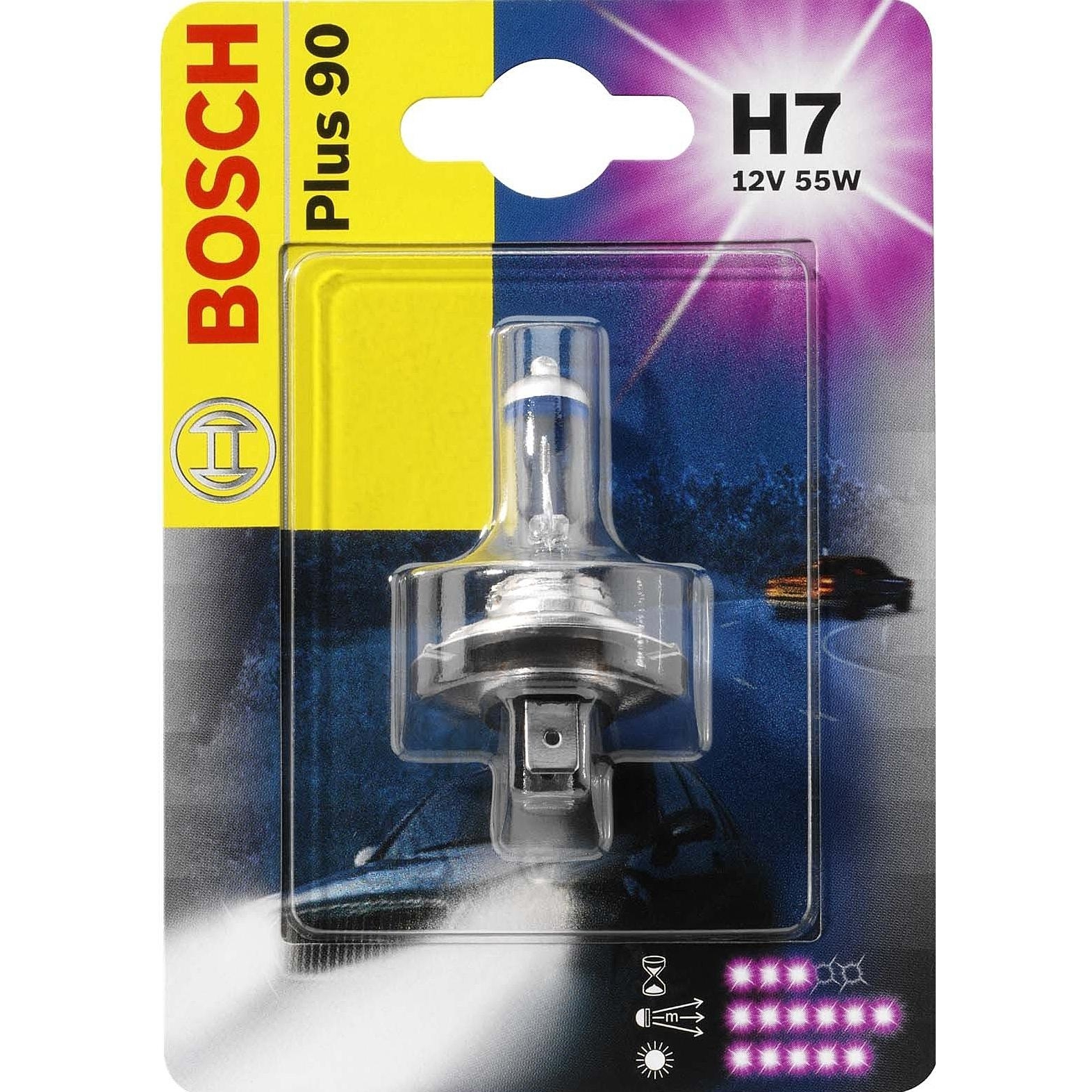 Bosch H7 Plus 90 12V 55W (1987301078) - зображення 1