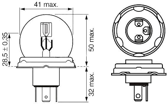 Bosch R2 12V 45/40W (1987302023) - зображення 1