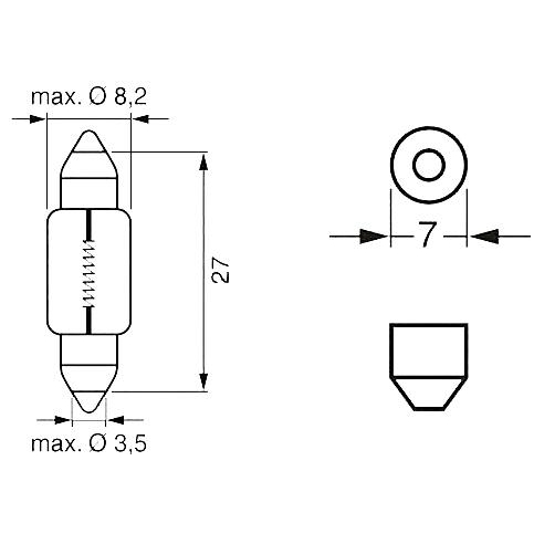 Bosch SV7-8 24V 3W (1987302528) - зображення 1