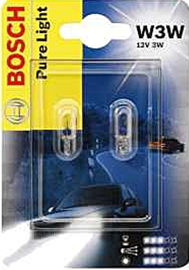 Bosch W2.1x9.5d Pure Light-Standard 12V 3W (1987301028) - зображення 1
