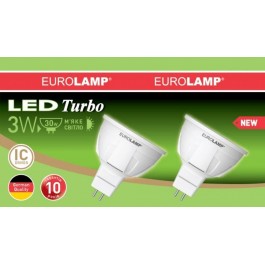 EUROLAMP LED MR16 3W GU5.3 3000K набор 2 шт (MLP-LED-03533(T)new))