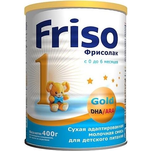 Friso Смесь Фрисолак 1 Gold молочная искуственное вскармливание 400г - зображення 1