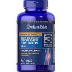 Puritan's Pride Double Strength Glucosamine, Chondroitin & MSM 240 caps - зображення 1