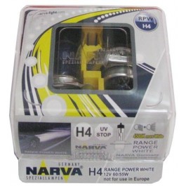   NARVA H4 12V 60/55W Range Power White (2шт) (98512)