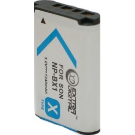 ExtraDigital Аккумулятор для Sony NP-BX1, Li-ion, 1240 mAh (BDS2648)