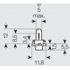 Osram BX8.4d 12V 1,1W (2473MFX6) - зображення 2