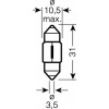 Osram SV8.5-8 12V 10W (6438) - зображення 1