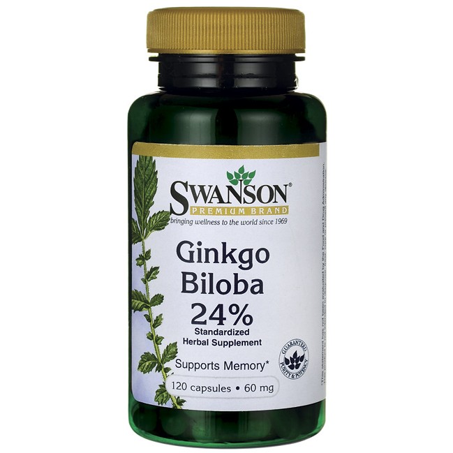 Swanson Ginkgo Biloba Extract 60 mg 120 caps - зображення 1