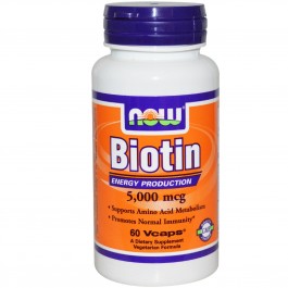 Now Biotin 5000 mcg 60 caps