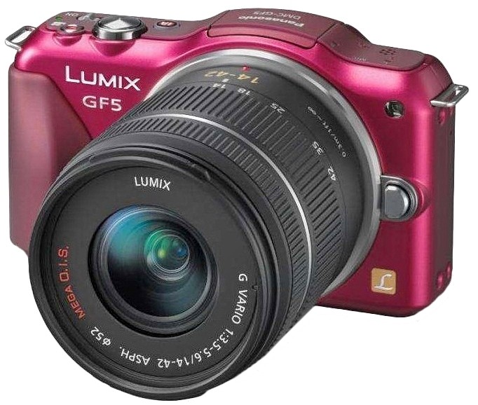 Panasonic Lumix DMC-GF5 kit (14-42mm) Red - зображення 1