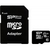 Silicon Power 16 GB microSDHC UHS-I Elite + SD adapter SP016GBSTHBU1V10-SP - зображення 1
