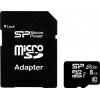 Silicon Power 8 GB microSDHC UHS-I Elite + SD adapter SP008GBSTHBU1V10-SP - зображення 1