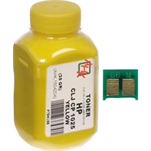 AHK Тонер и Чип для принтера 35г Yellow (1500128) - зображення 1