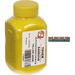 AHK Тонер и Чип для принтера 45г Yellow (1502408)