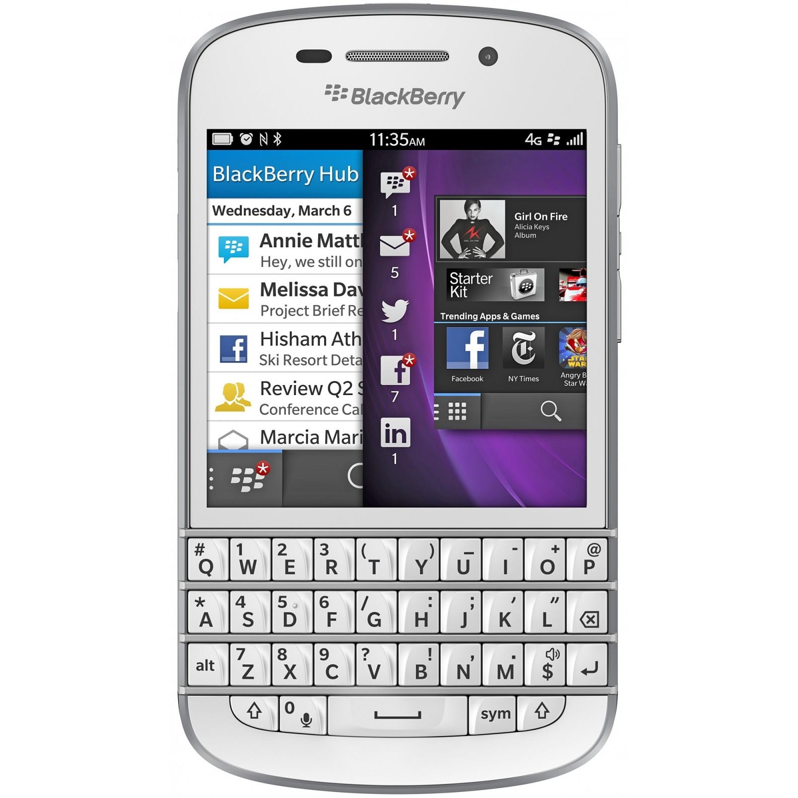 BlackBerry Q10 (White) - зображення 1