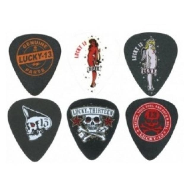 Dunlop L13BP.60 Lucky13 Art Series Player's Pack 0.6 мм 6 шт. - зображення 1