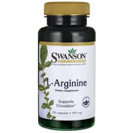 Swanson L-Arginine 500 mg 100 caps