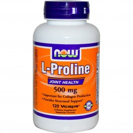 Now L-Proline 500 mg 120 caps