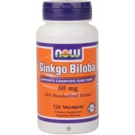 Now Ginkgo Biloba 60 mg 120 caps