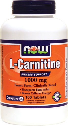 Now L-Carnitine 1000 mg 100 tabs - зображення 1