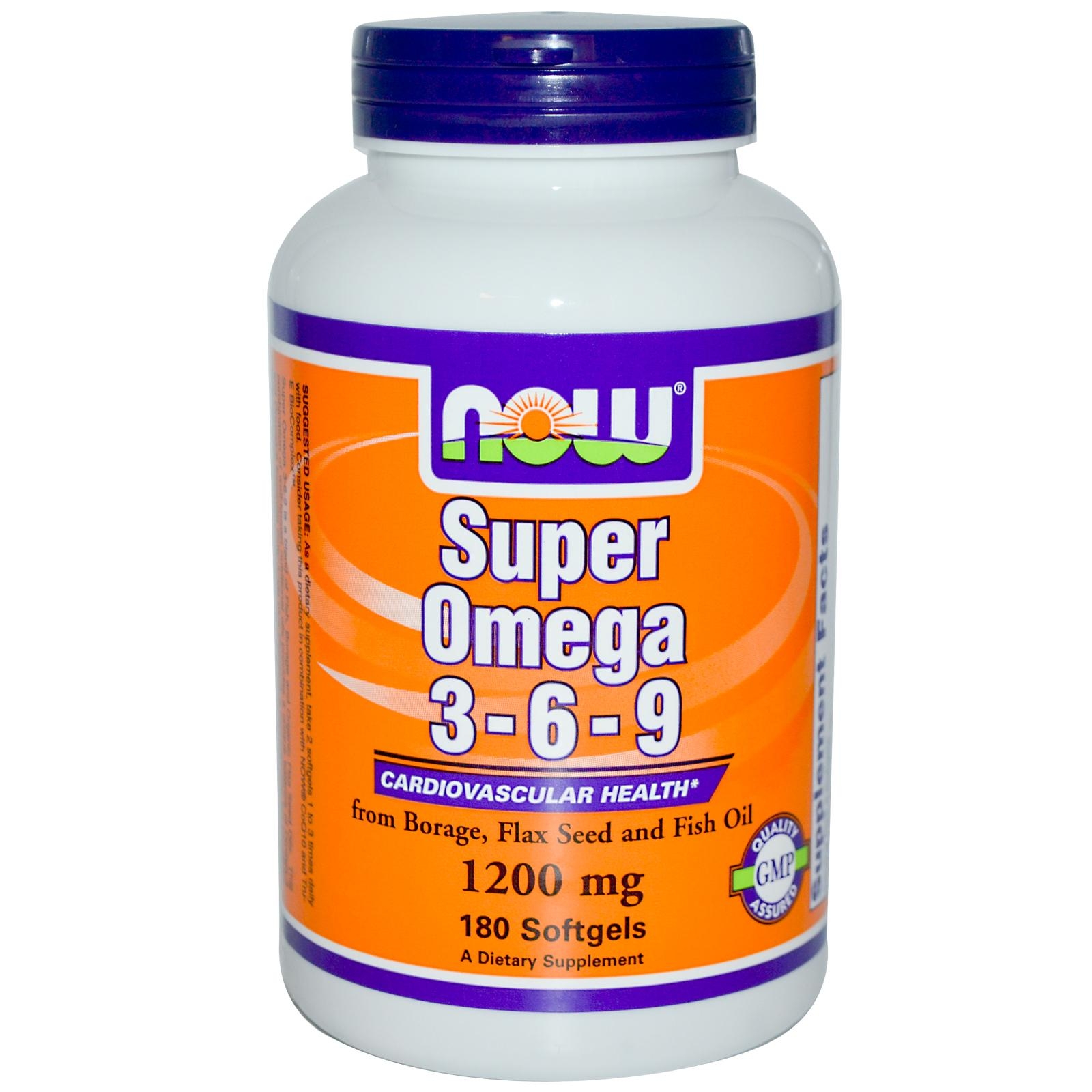 Now Super Omega 3-6-9 1200 mg 180 caps - зображення 1