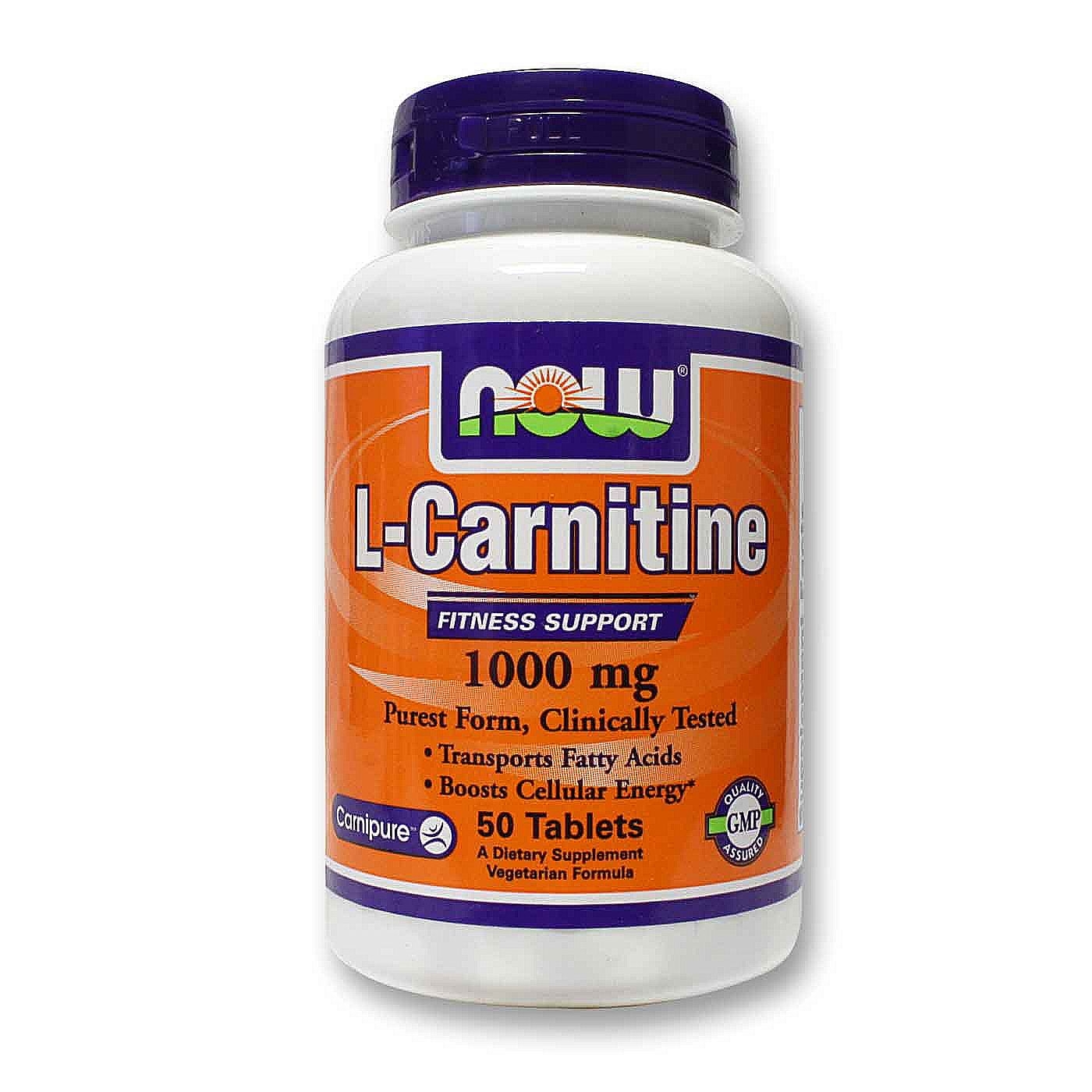 Now L-Carnitine 1000 mg 50 tabs - зображення 1