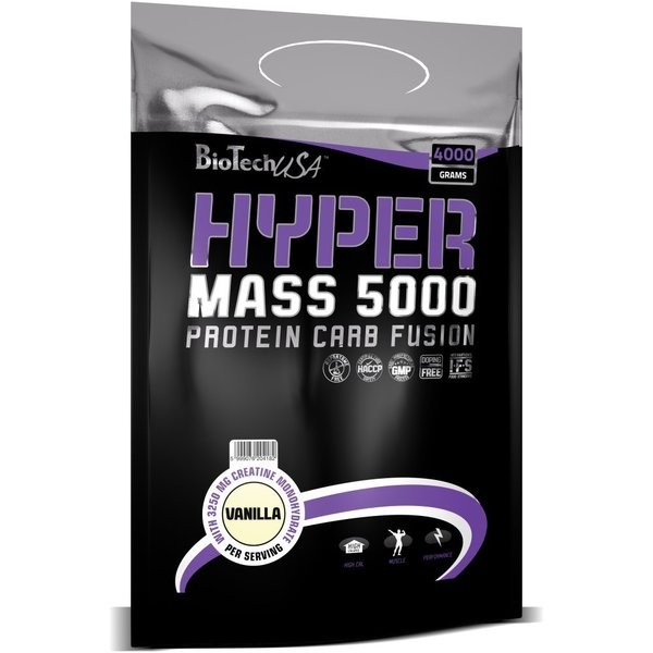 BiotechUSA Hyper Mass 4000 g /61 servings/ Caramel Cappuccino - зображення 1