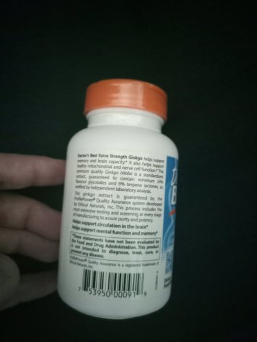 Фото Мінеральний комплекс Doctor's Best Extra Strength Ginkgo 120 mg 120 caps від користувача Лабіринт Знання