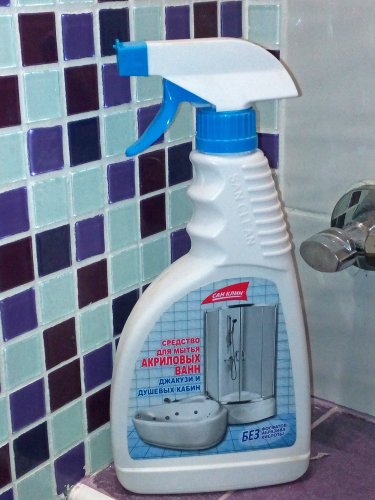 Фото Спрей для прибирання Сан Клин San Clean средство для мытья акриловых ванн 500 мл (4820003543023) від користувача dr_ula