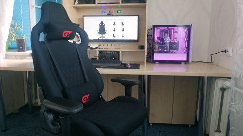 Фото Комп'ютерне крісло для геймера GT Racer X-0712 shadow black від користувача Саня Лисак