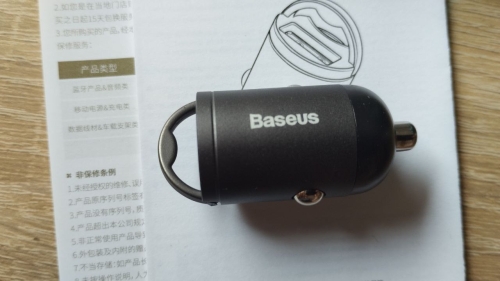 Фото Автомобільний зарядний пристрій Baseus Tiny Star Mini QC USB Port 30W Gray (VCHX-A0G) від користувача XOI