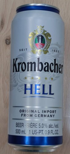 Фото Пиво Krombacher Пиво , Hell, in can, 0.5 л (4008287911213) від користувача Serhii