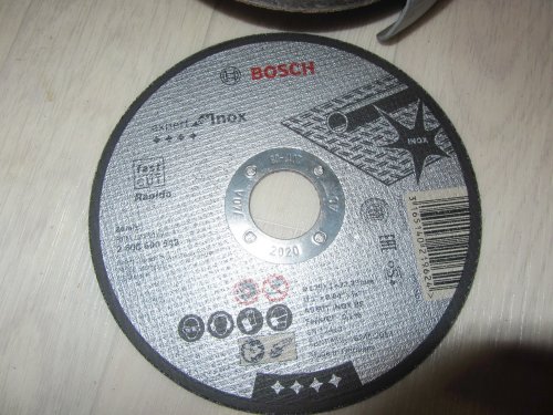 Фото Диск відрізний Bosch INOX 125Х1 ММ (2608600549) від користувача yxxx