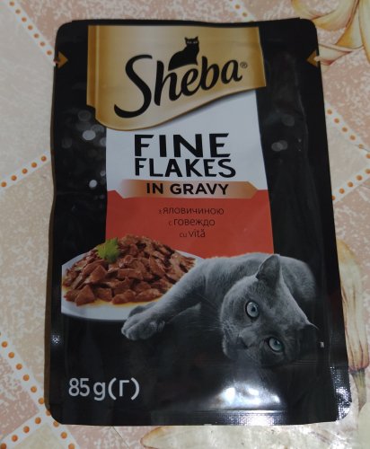 Фото вологий корм Sheba Select Slices in Gravy з куркою і яловичиною в соусі 85 г (4770608257088) від користувача Isolar