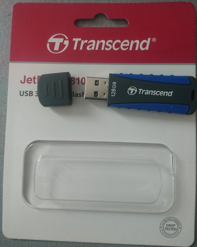 Фото Флешка Transcend 128 GB JetFlash 810 Black/Blue (TS128GJF810) від користувача Romanoff