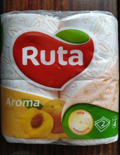 Фото туалетний папір Ruta Туалетная бумага  Peach Aroma двухслойная 4 шт. () від користувача Isolar