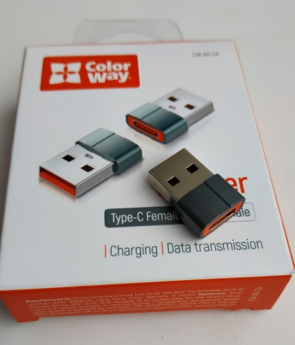 Фото Адаптер USB Type-C ColorWay Type-C to USB-A (CW-AD-CA) від користувача Styrman