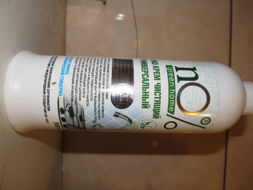 Фото Гель для прибирання nO% green home Эко крем чистящий Универсальный 500 мл (4823080002803) від користувача grindcorefan1