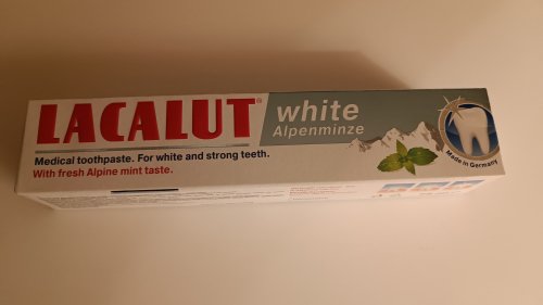 Фото зубна паста Lacalut Зубная паста Lacalut white Альпийская мята 75 мл (4016369699249) від користувача QuickStarts