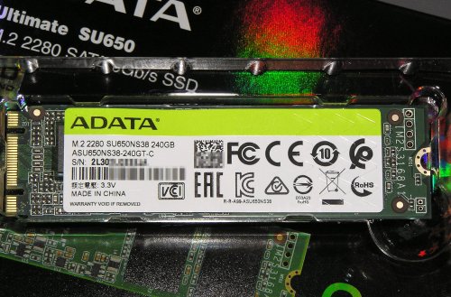 Фото SSD накопичувач ADATA Ultimate SU650 240 GB (ASU650NS38-240GT-C) від користувача 339
