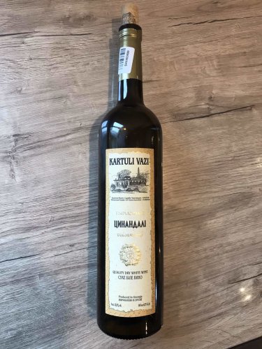 Фото Біле вино Kartuli Vazi Вино  Tsinandali біле сухе 0,75л 12% (4860001680221) від користувача Serhii