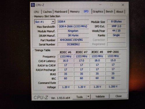 Фото Пам'ять для ноутбуків HyperX 8 GB DDR4 SO-DIMM 2666 MHz Impact (HX426S15IB2/8) від користувача kostyany4