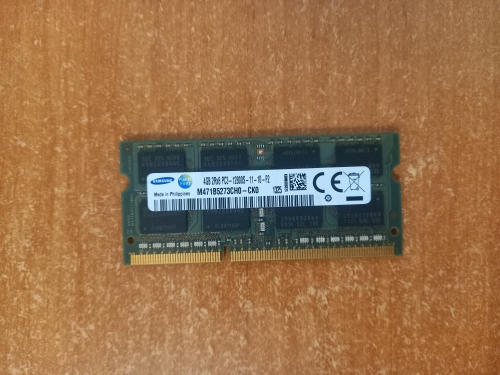 Фото Пам'ять для ноутбуків Samsung 4 GB SO-DIMM DDR3 1600 MHz (M471B5273CH0-CK0) від користувача formicron