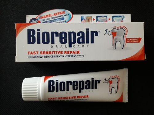Фото  Biorepair Зубная паста  Быстрое избавление от чувствительности, 75 мл від користувача Interim