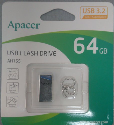 Фото Флешка Apacer 64 GB AH155 Blue (AP64GAH155U-1) від користувача Romanoff